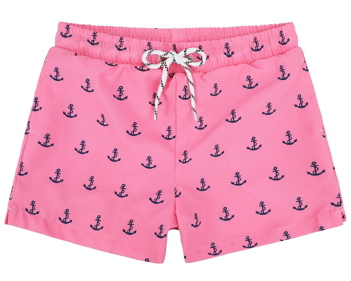 Toddler Boys Swim Trunks Quick Dry Boys Swim Shorts with Mesh Liner Beach Boys Bathing Suit Pink ... | Walmart (US)