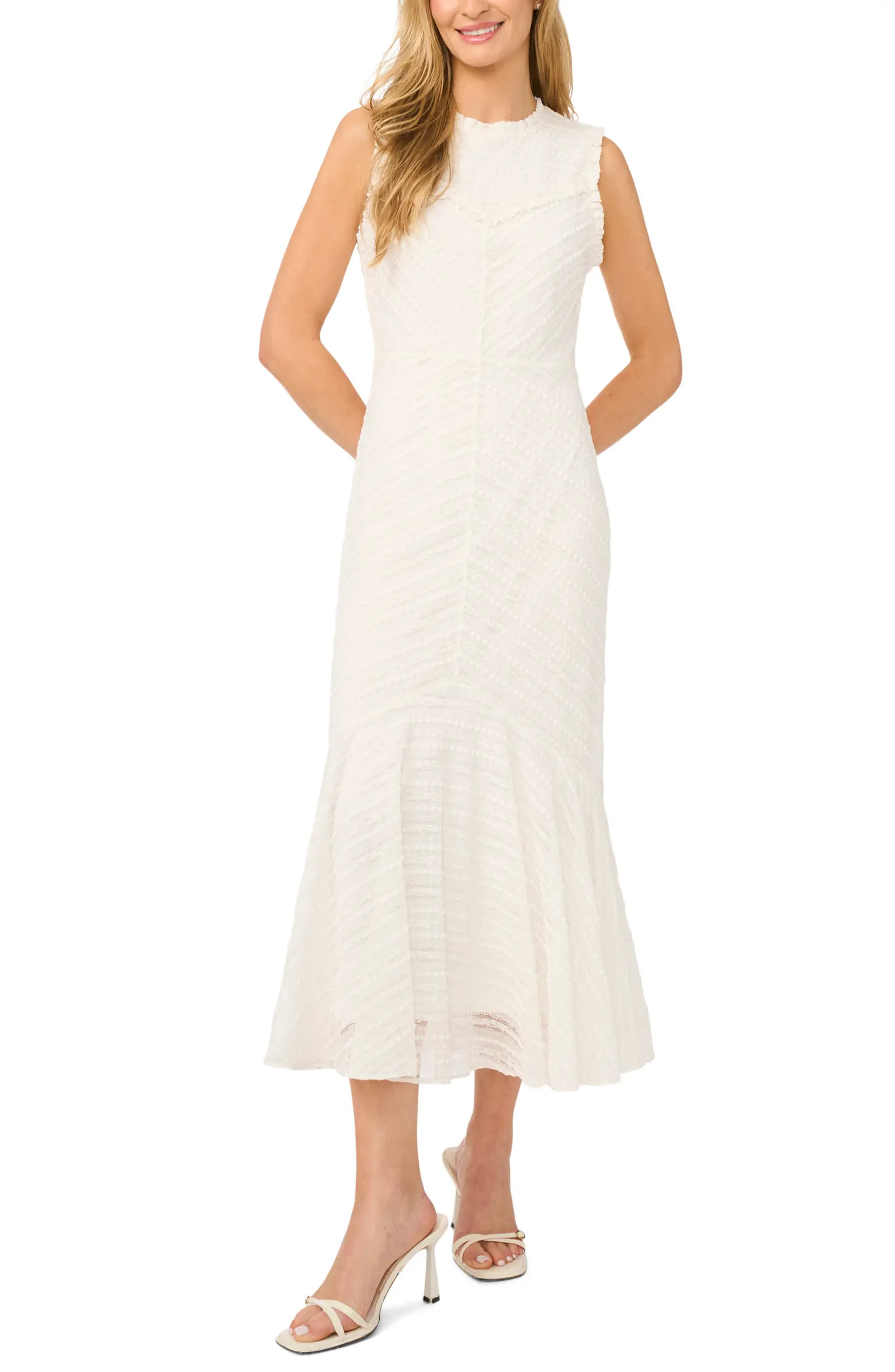 Sleeveless Ruffle Yoke Dress | Nordstrom