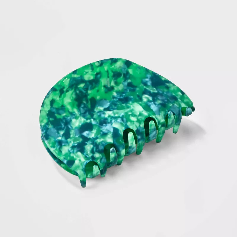 Oval Claw Hair Clip - Universal Thread™ Green | Target