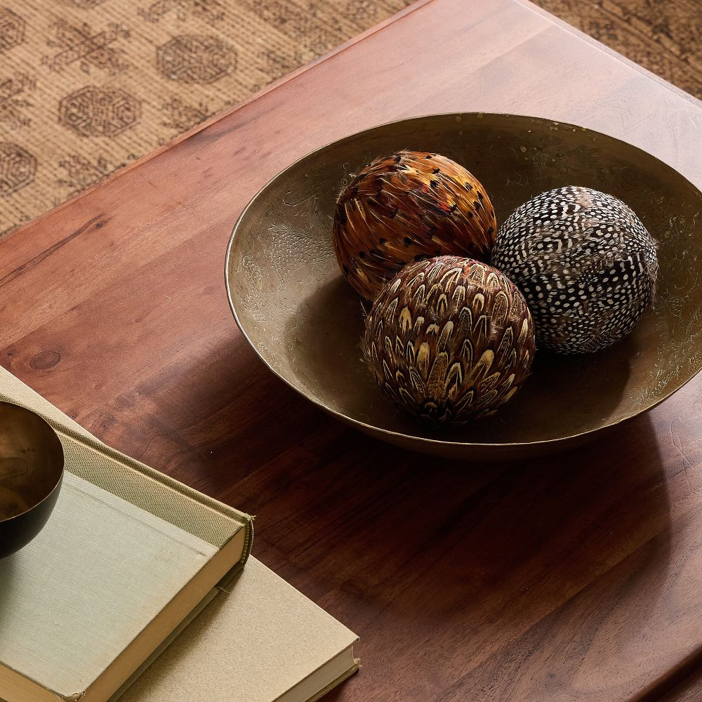 Feather Ball Bowl Fill (Set of 3) | West Elm (US)