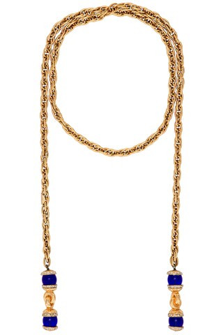 chanel Chanel Vintage Lariat Necklace in Gold - Metallic Gold. Size all. | FWRD 