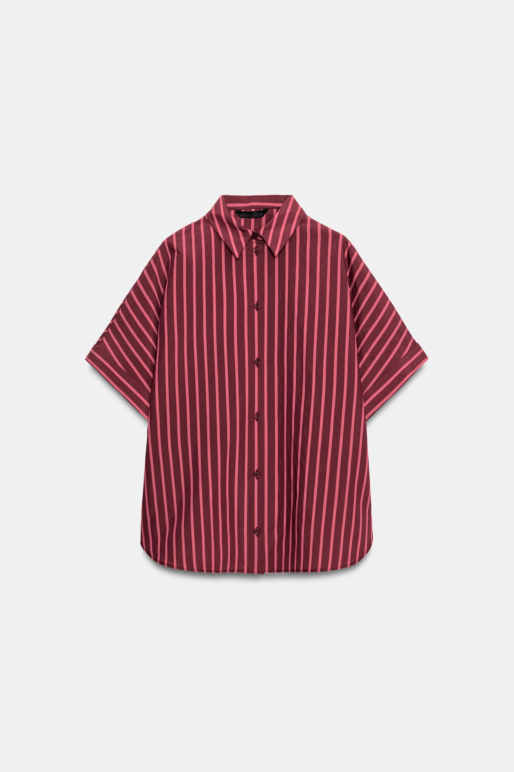 SHORT SLEEVE STRIPED SHIRT | Zara US
