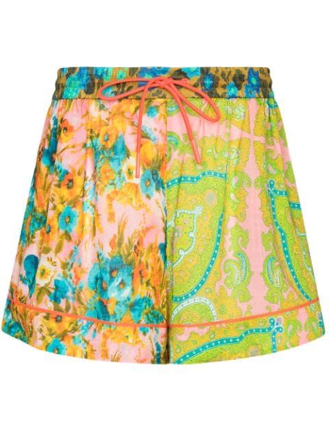 Estelle patchwork shorts | Farfetch (US)