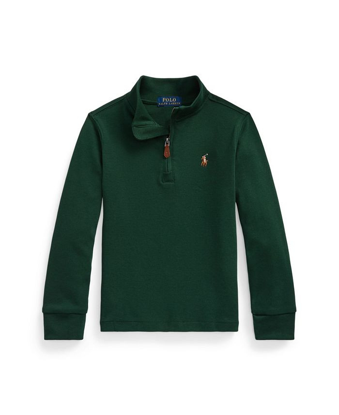Toddler Boys Interlock Quarter-Zip Pullover | Macys (US)