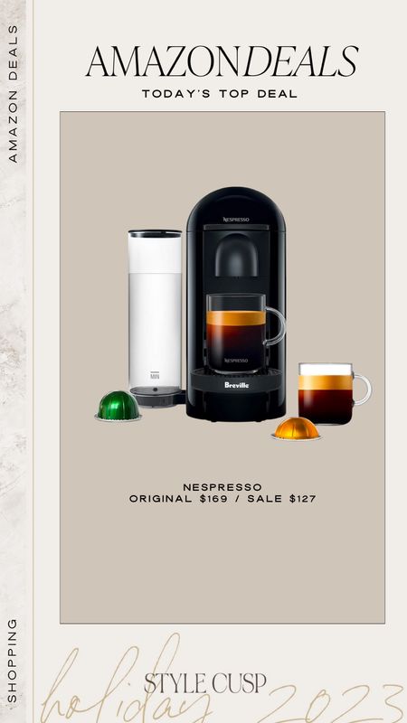 Amazon Deal! The Nespresso machine is a great Christmas gift - or wedding gift! 🎁

Coffee maker, coffee gift, Amazon find, Amazon sale, nespresso sale


#LTKHoliday #LTKsalealert #LTKhome
