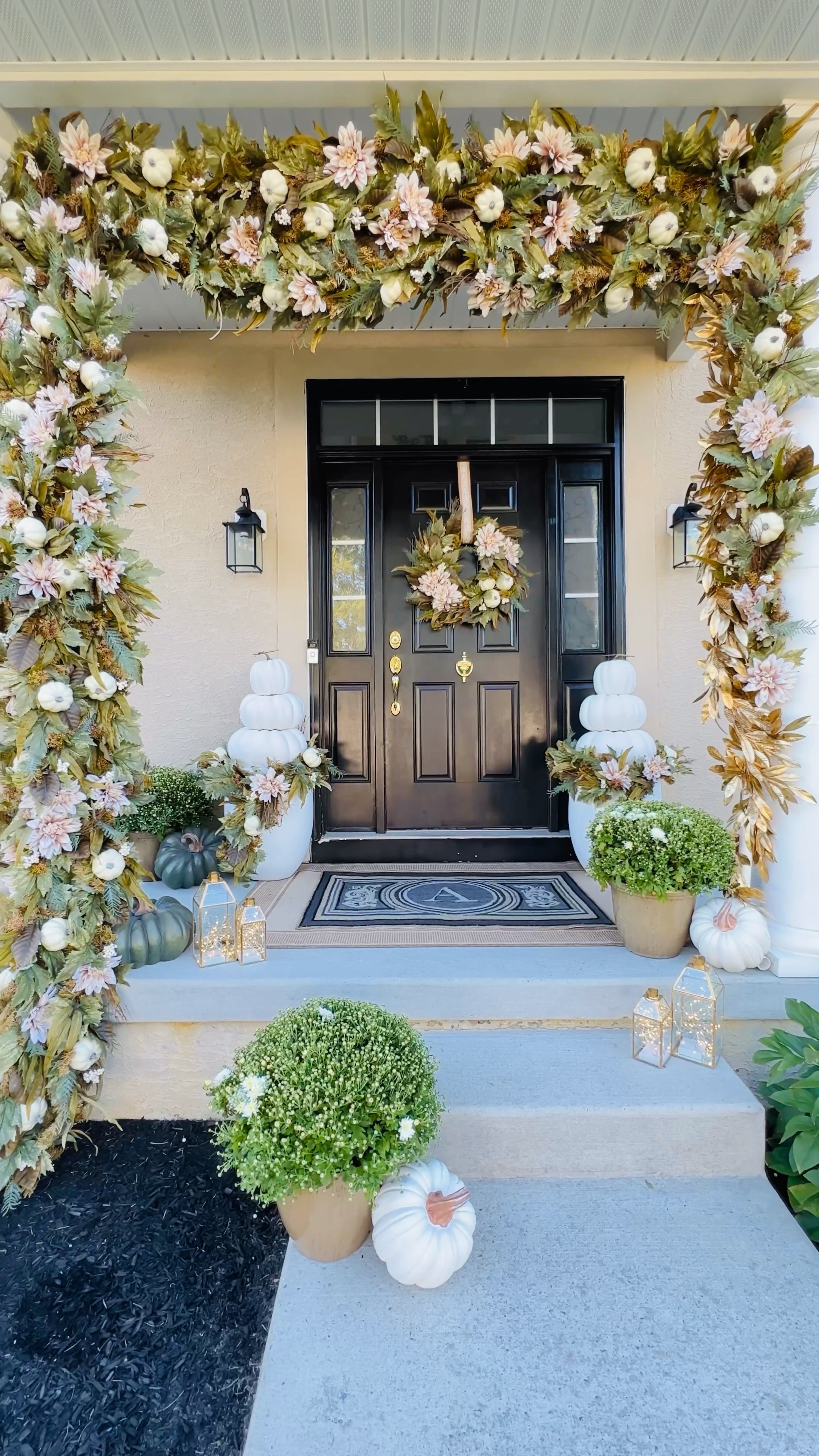 Falling for Fall

Shop my front porch all decked out for autumn!! Who’s excited?!! 😭

Fall front porch
Halloween decor 
Pumpkins 
Wedding season 
Garlands 
Fall wreath 
Front porch decor 
Front porch rug
Door mat outdoor rug
Fall garland 

#LTKhome #LTKFind #LTKSeasonal