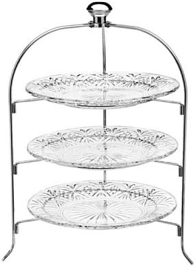 Godinger 3 Tiered Platter Stand - Dublin Crystal Collection | Amazon (US)