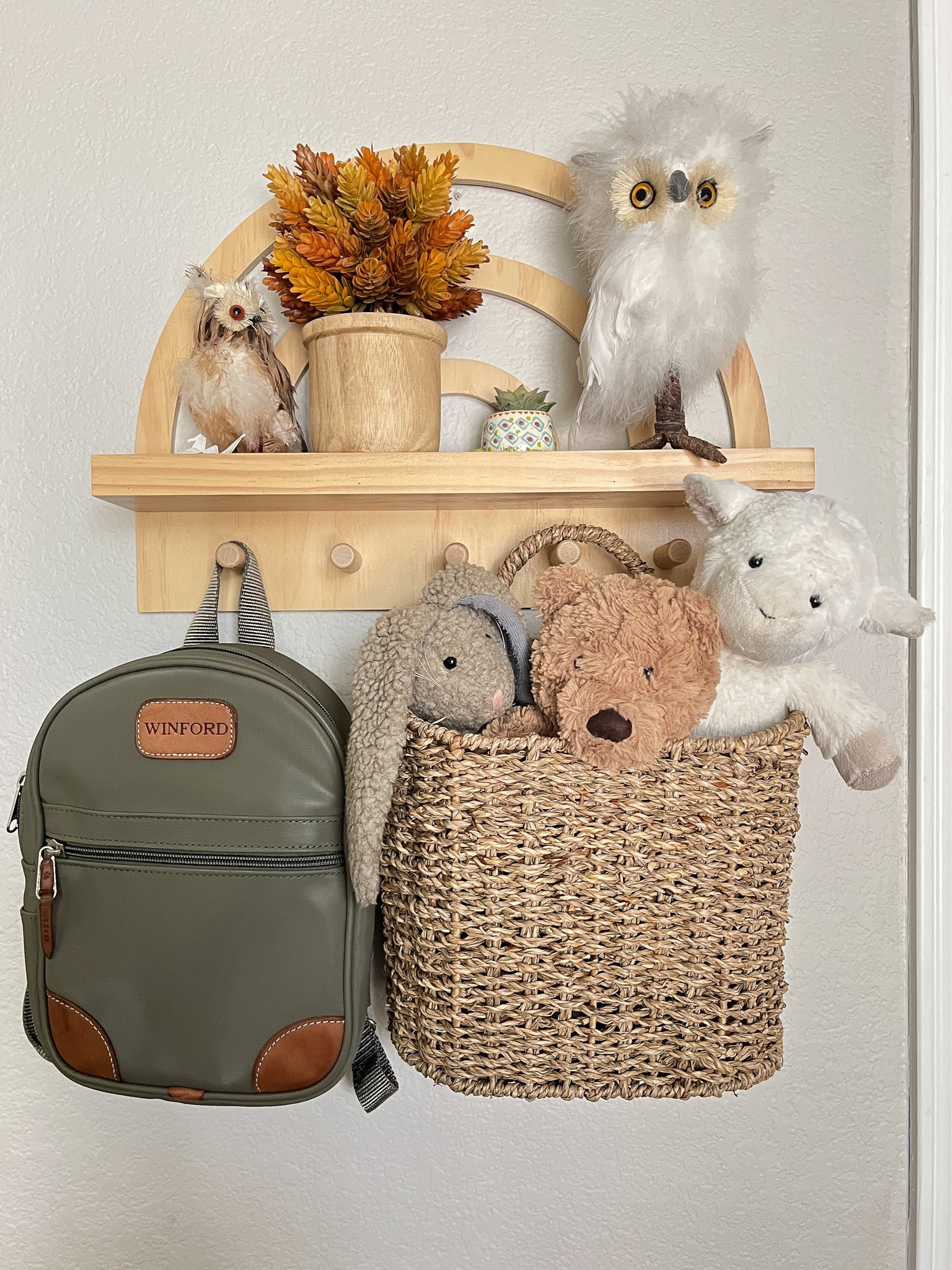 Kids room with backpack and stuffed animal storage 

#LTKfamily #LTKhome #LTKkids