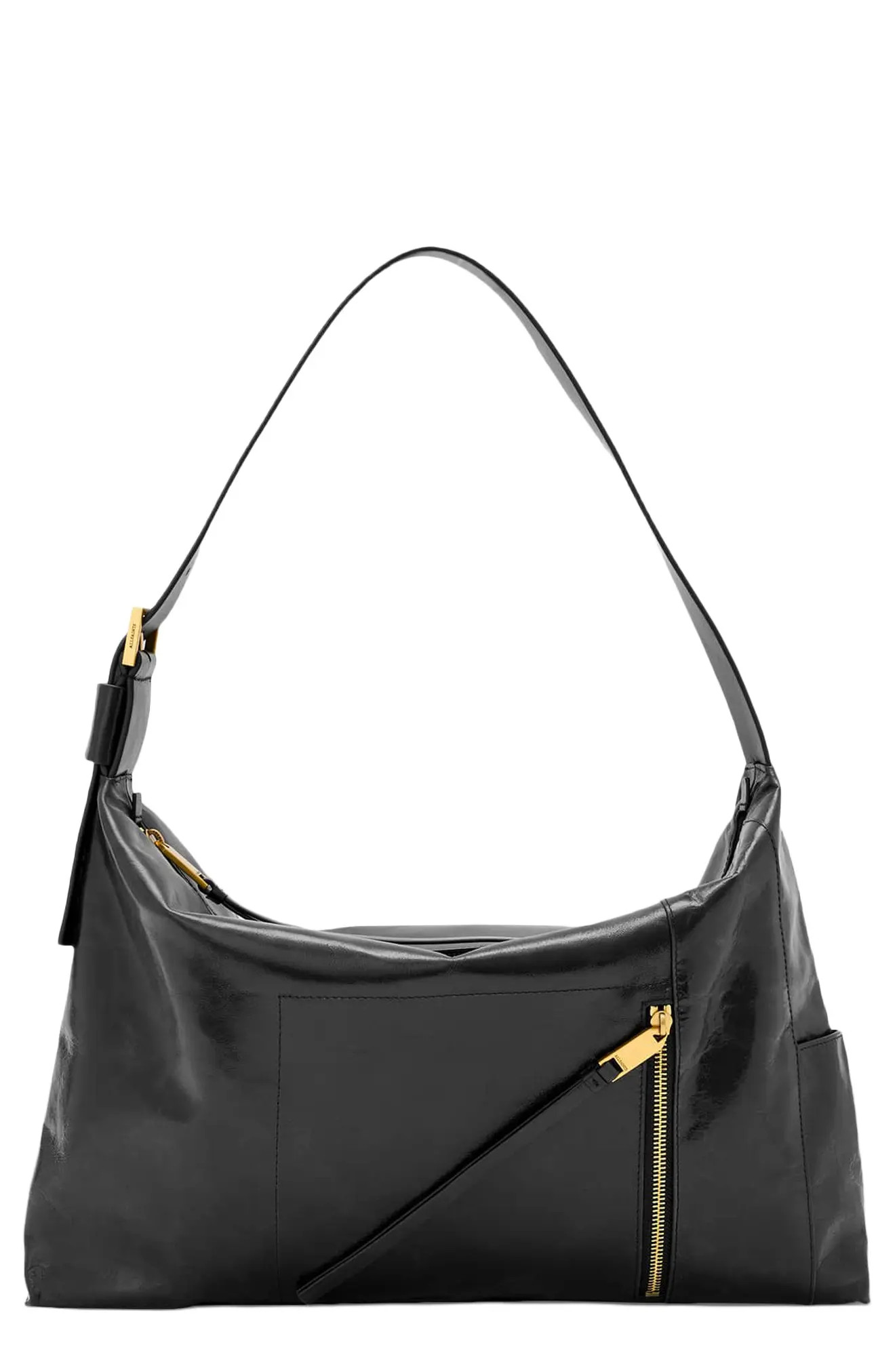Alba Shine Leather Shoulder Bag (Women) | Nordstrom | Nordstrom