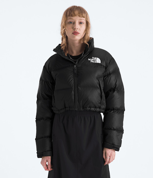 The North Face Women’s Nuptse Short Water-Repellent Jacket (Size: Medium): Summit Navy/Black | The North Face (US)