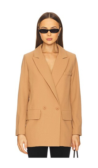 Brooklyn Blazer in Camel | Revolve Clothing (Global)