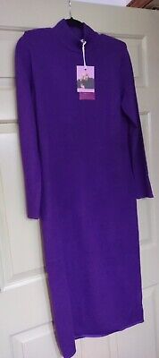 Sergio Hudson x Target Women's Long Sleeve Strong Shoulder  Midi Dress Purple M  | eBay | eBay US