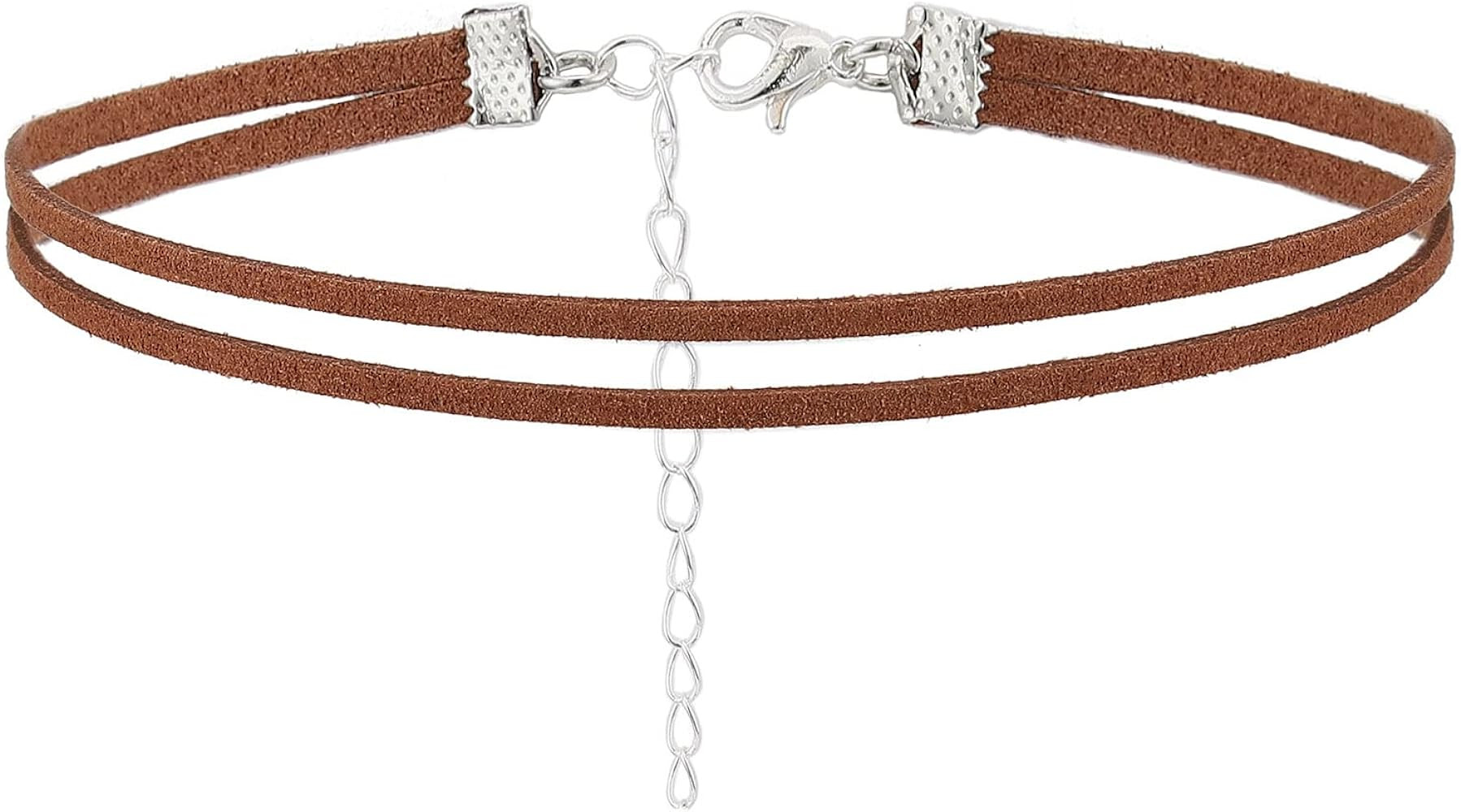 Olbye Layering Leather Necklace Leather Cord Necklace Choker Personal Everyday Necklace Jewelry f... | Amazon (US)