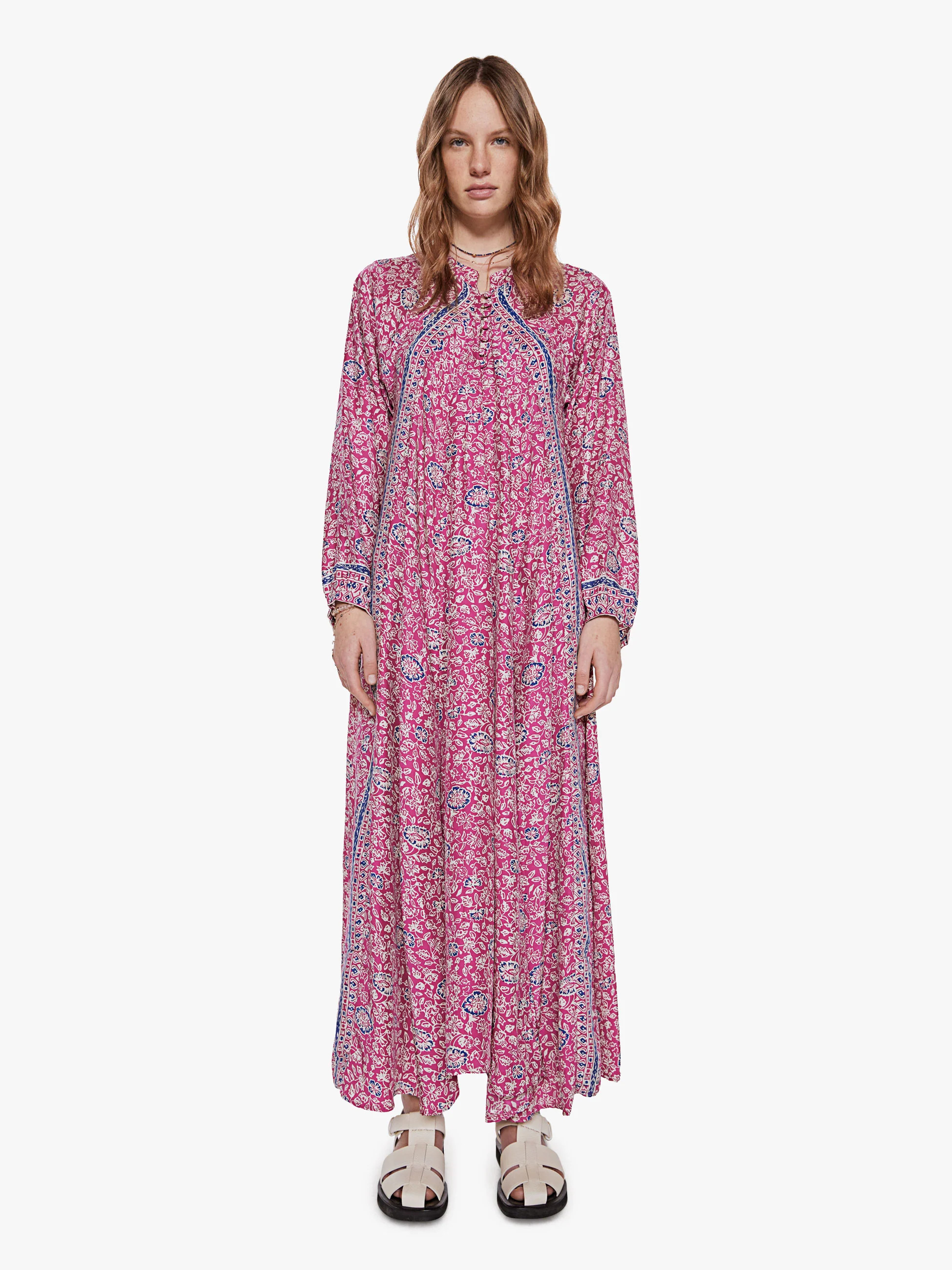 Natalie Martin Fiore Maxi - Floral Print Lavender | Mother Denim