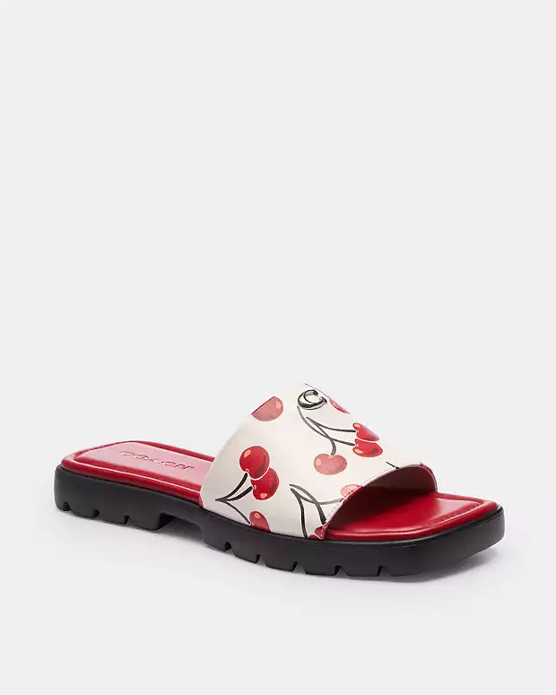 Florence Sandal With Cherry Print | Coach (US)