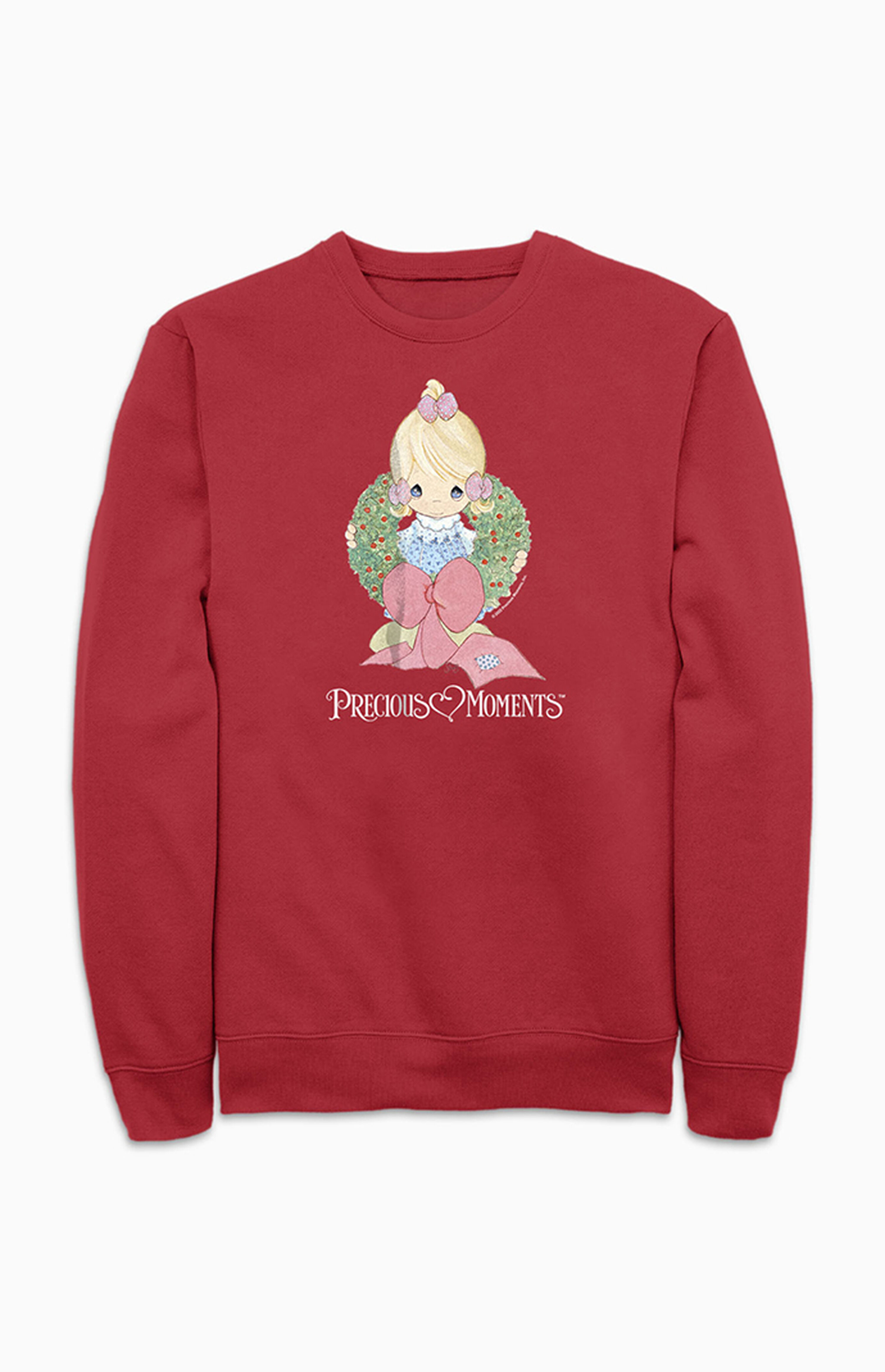Precious Moments Christmas Wreath Sweatshirt | PacSun | PacSun