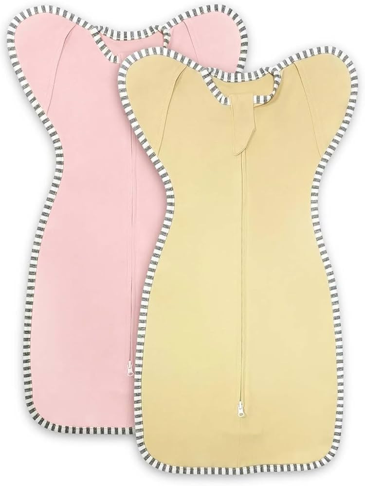Transition Swaddle 3-6 Months Sleep Sack Arms up Swaddle, 2-Pack Baby Swaddles 3-6 Months Sleepin... | Amazon (US)