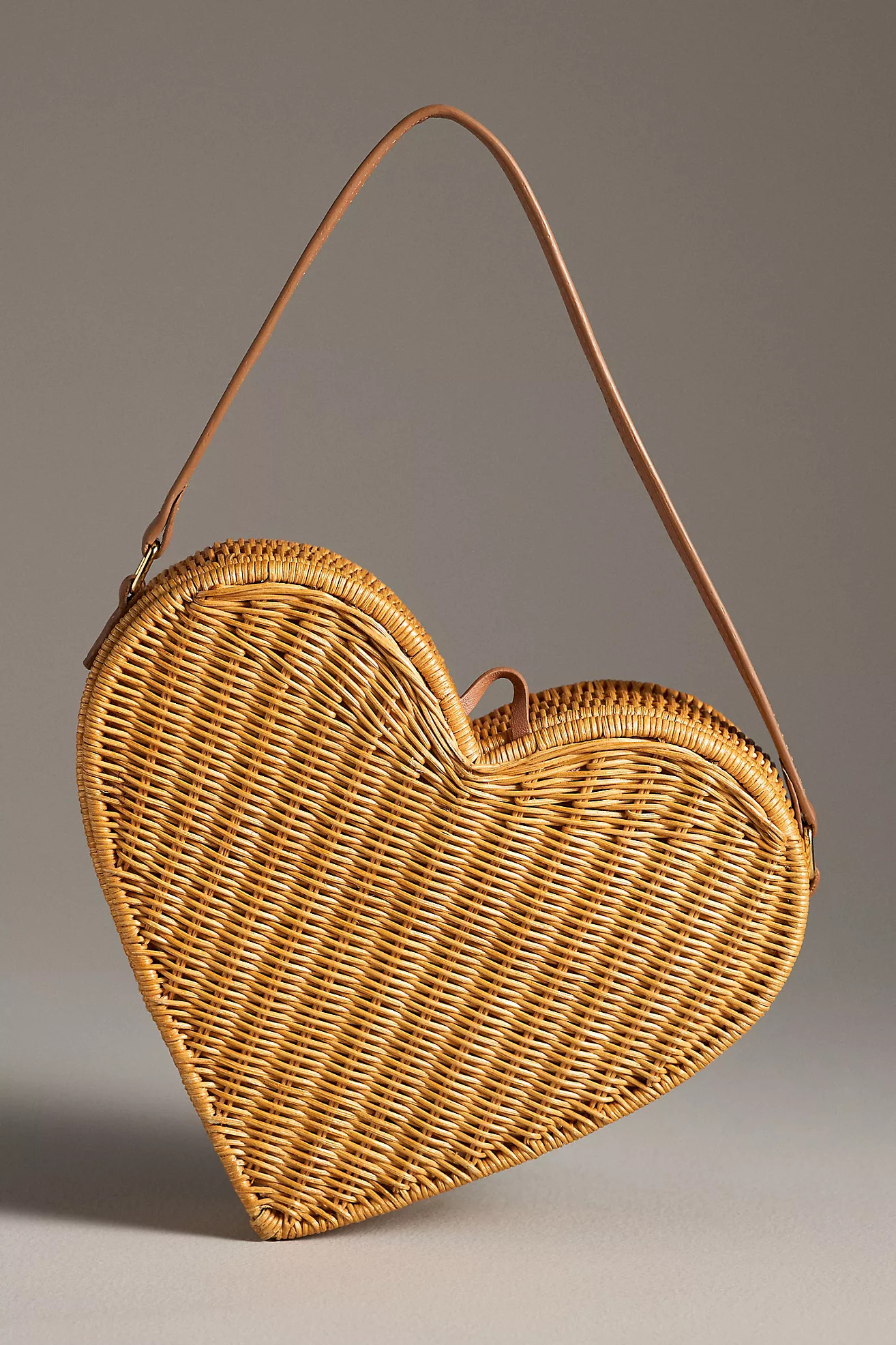 Serpui Pulsating Heart Wicker Shoulder Bag | Anthropologie (US)