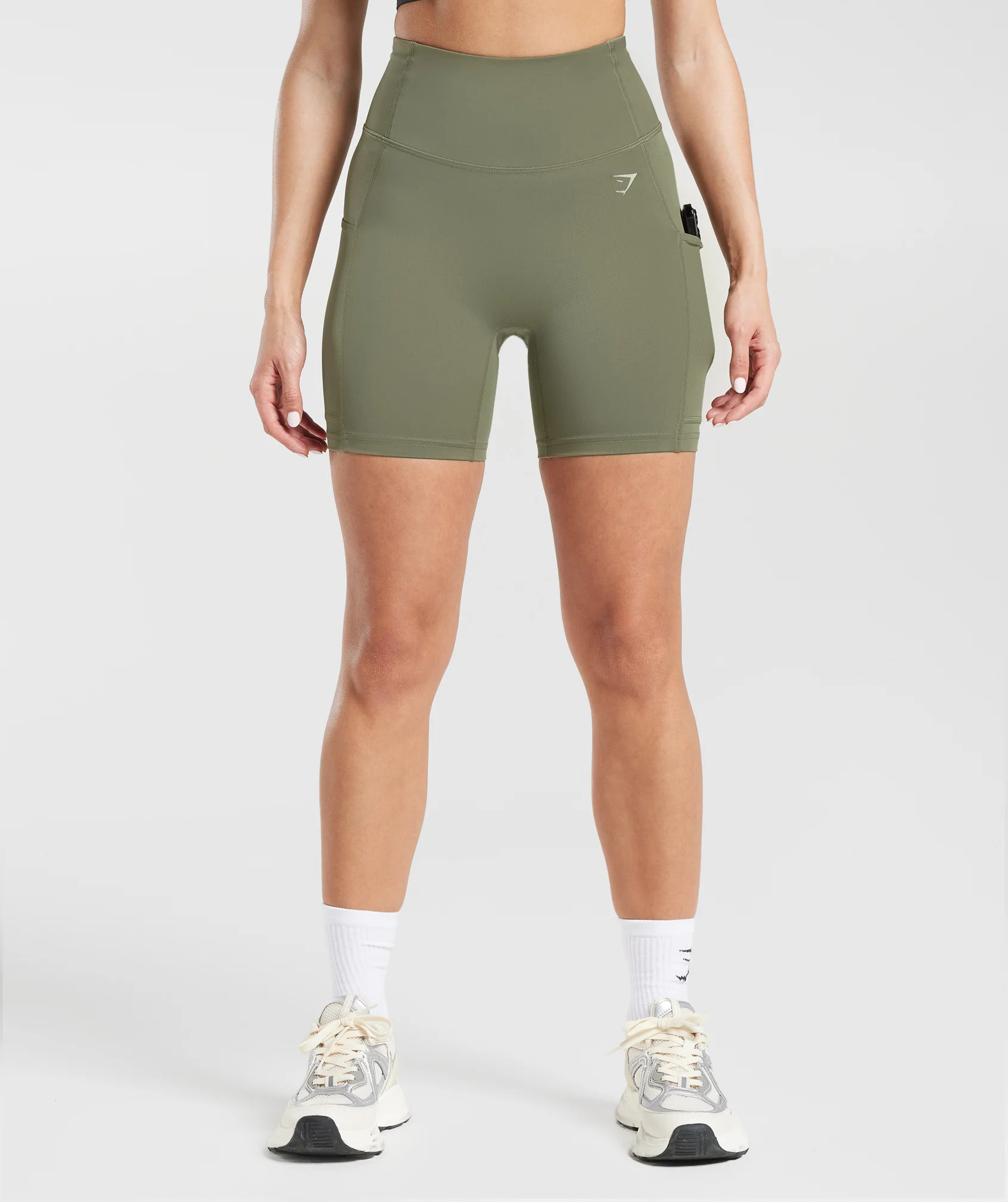 Gymshark Pocket Shorts - Dusty Olive | Gymshark US