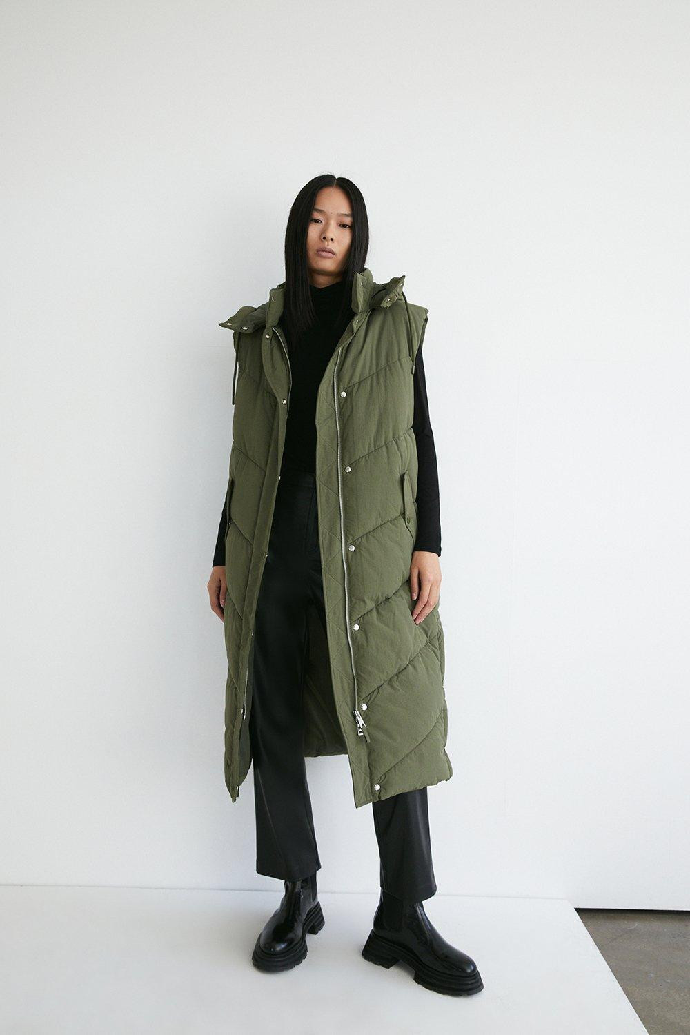 Essential Maxi Padded Gilet | Warehouse UK & IE