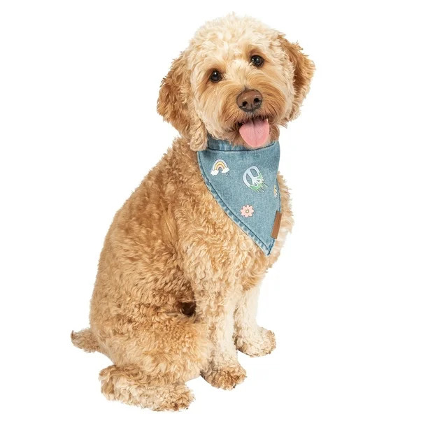 Justice Pet Denim Dog Bandana, XS/SM | Walmart (US)