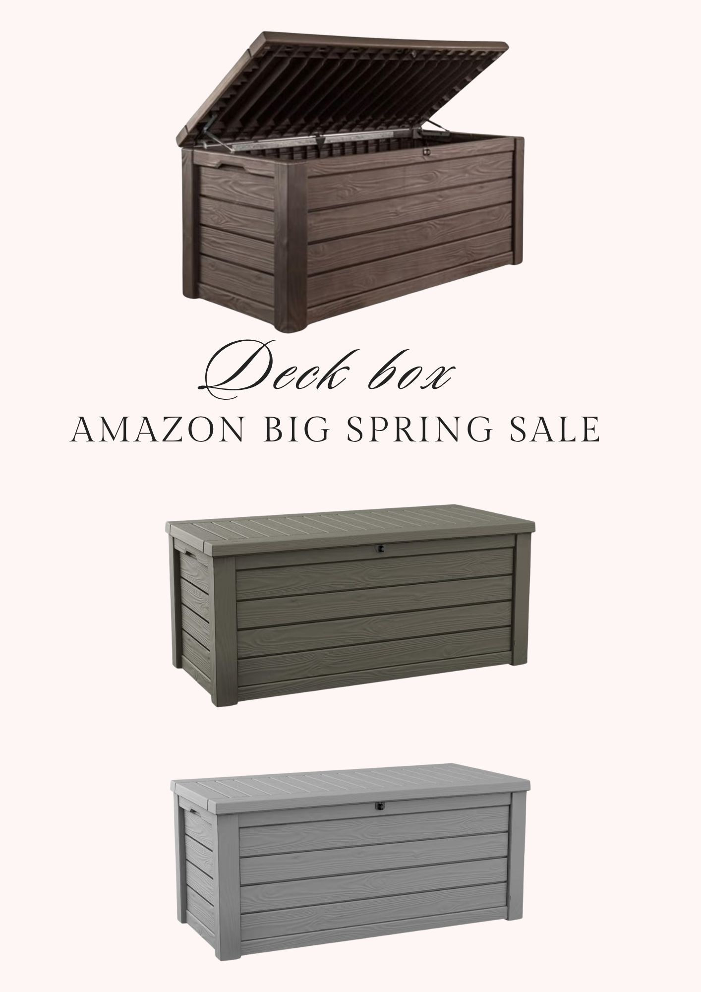 Amazon Big Spring Sale ON NOW until March 31! Shop TONS of sale items for any area of your life.
I'm linking some of my absolutely favorite sale items. Like this amazing deck box to store pool items, yard toys or outdoor pillows. Keeping your yard & patio clean and tidy. 
#amazon #amazonhome #bigspringsale #amazonsale #amazonfinds #ad #founditonamazon @amazon


#LTKSaleAlert #LTKSeasonal #LTKHome
