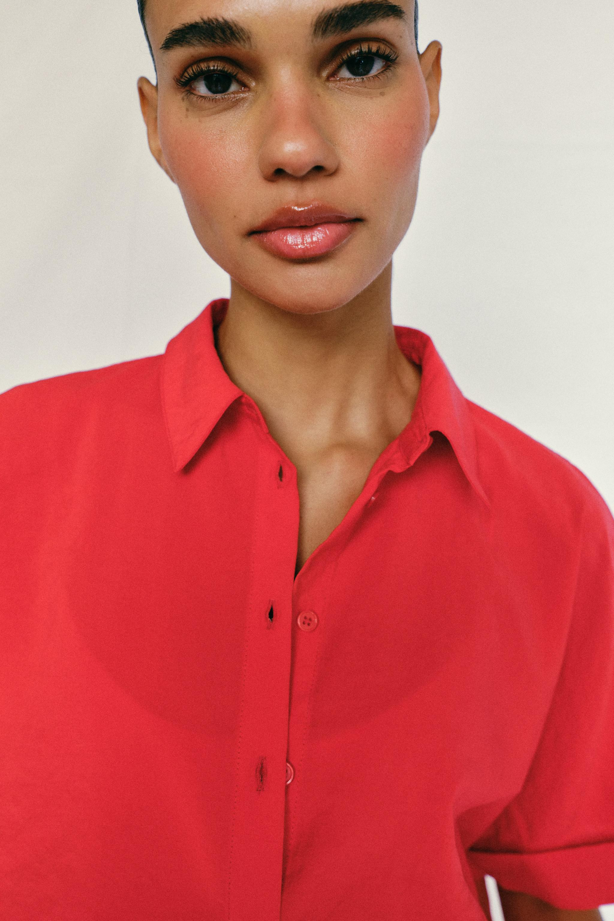FLOWY SHORT SLEEVE SHIRT | Zara US
