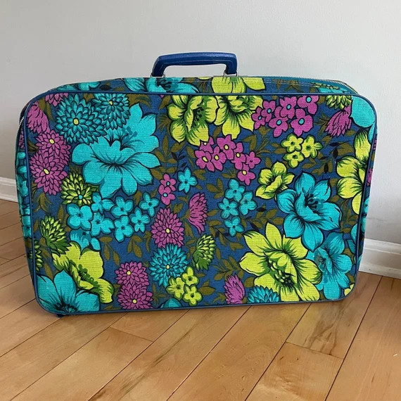 Vintage Suitcase Floral Suitcase Vintage Floral Suitcase | Etsy | Etsy (US)