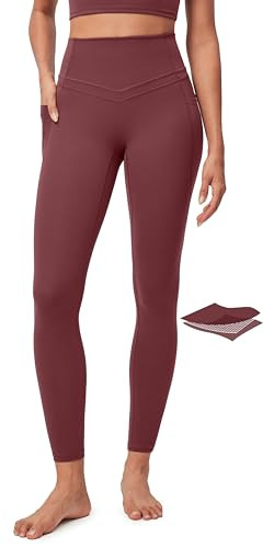 IUGA Compression Leggings with Pockets for Women Tummy Control Leggings No Front Seam Workout Hig... | Amazon (US)