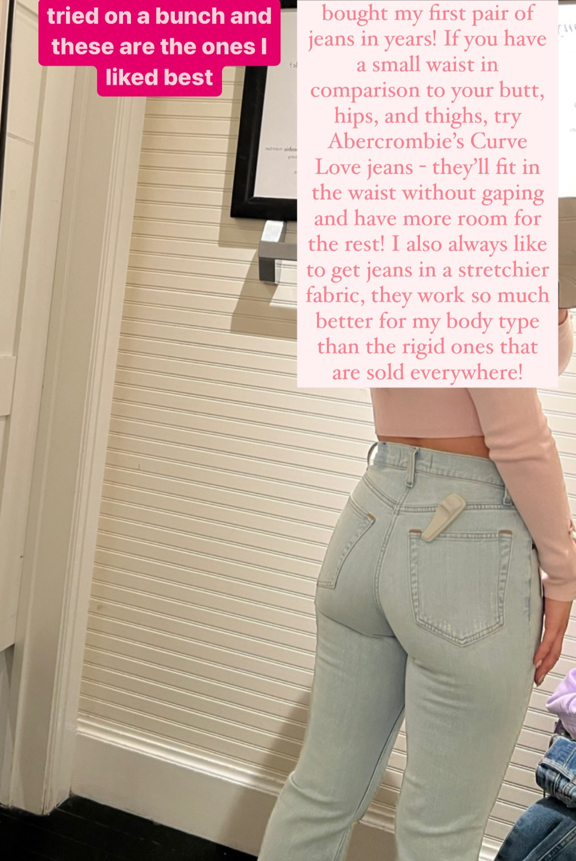 The most flattering jeans I’ve tried for people with a slim thicc body type! If you have a smaller waist in comparison to your butt/hips/thighs, try these Curve Love Jeans! If you have more of a straight body type, try their regular jeans. I’m 5’4.5” and got the 26 S (short). This is 30% off at the time of posting!

#LTKfit #LTKsalealert #LTKworkwear