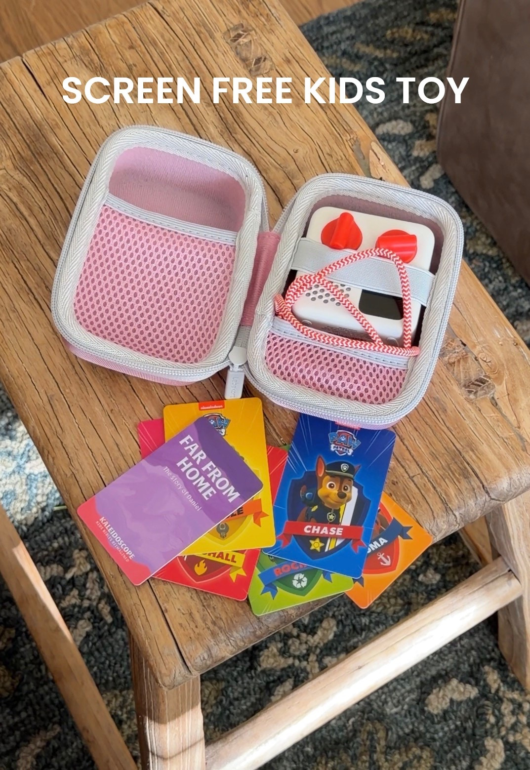 On sale today for prime! This plays songs and stories from each card by inserting it in the top of the Yoto player - so easy even for a 3yr old, no screen, great for quiet time or roadtrips etc. LOVE this toy!!!! Game changer for kids who love tv but you want to limit screen time