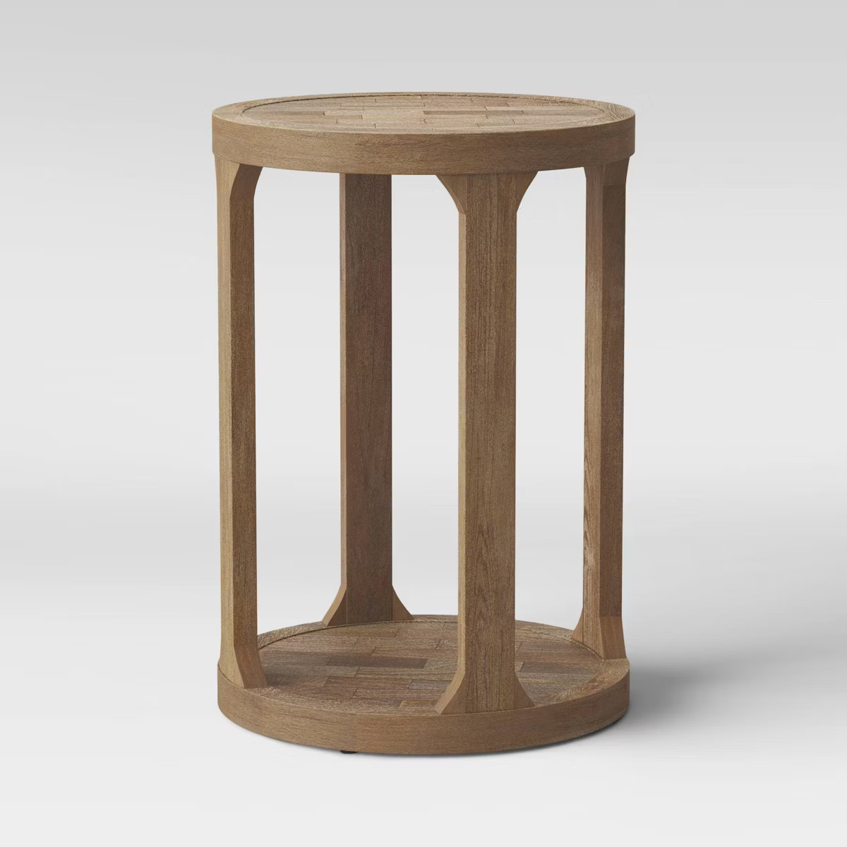 Castalia Round Accent Table Natural Wood - Threshold™ | Target