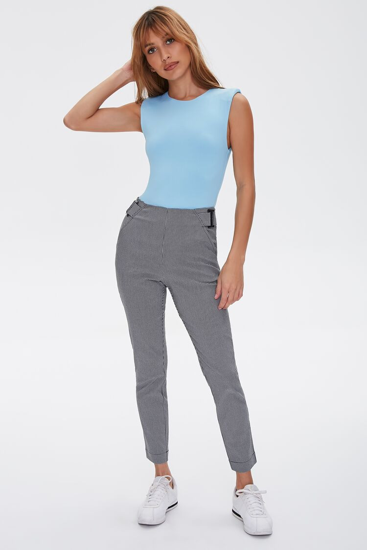 Dot Print Ankle Pants in Black/White Small | Forever 21 (US)