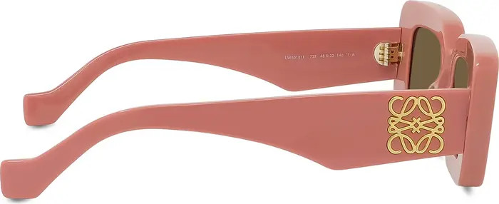 Loewe Chunky Anagram 46mm Rectangular Sunglasses | Nordstrom | Nordstrom