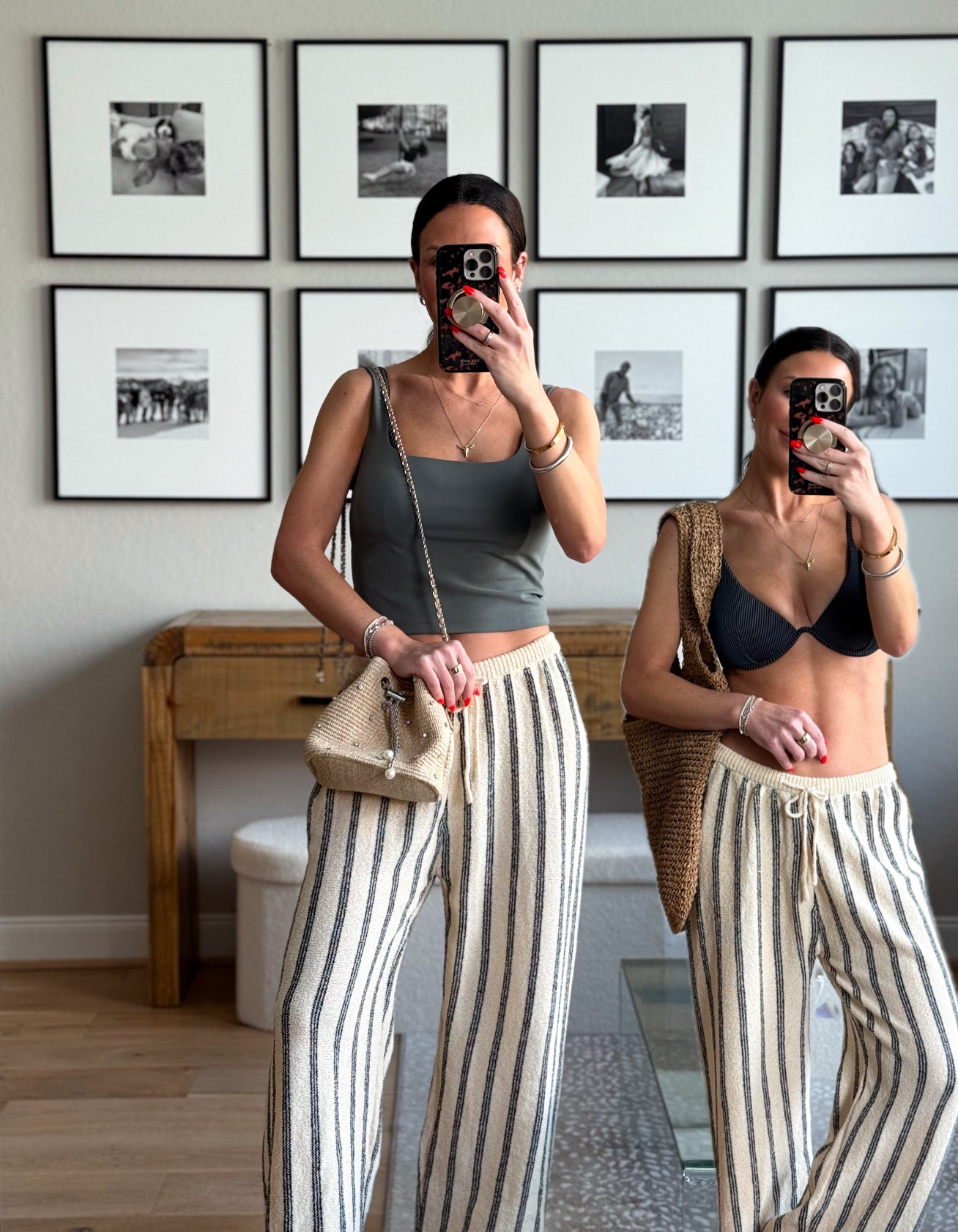 Small in pants and tank. .  Small in swimsuit. I’m 5’6” 1/2 - 130lbs - 32C/D
Beach Vacation Outfit / Resort Wear 2026 
 

 #LTKSwim #LTKTravel