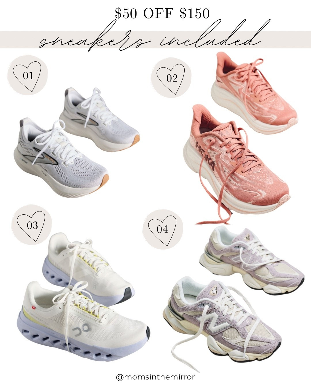 $50 off $150 — this is a great deal (the lowest I have seen for brand name sneakers) — such a great deal. Lowest I’ve seen!!!