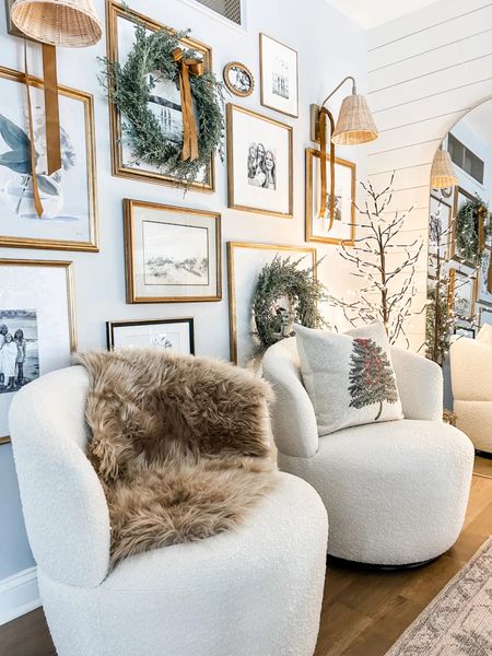 Love our swivel chairs from Castlery!

Swivel chair, bouclé chair, gallery wall, wall sconce, Rattan sconce, coastal light fixture, fur rug, arched mirror, curved floor mirror.

#LTKfindsunder50