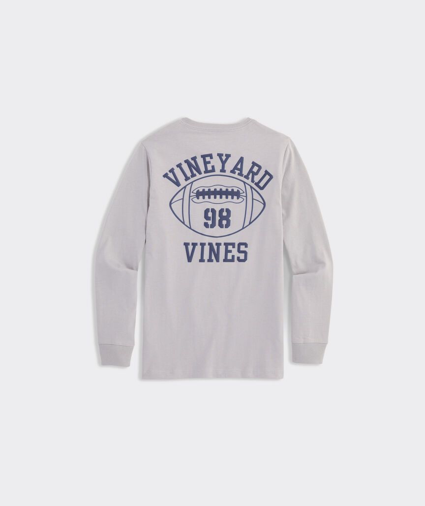 Boys' Vineyard Football Long-Sleeve Pocket Tee | vineyard vines