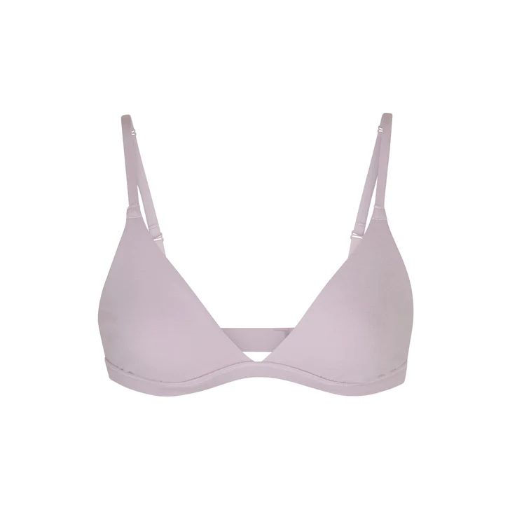 COTTON JERSEY TRIANGLE BRALETTE | IRIS MICA | SKIMS (US)