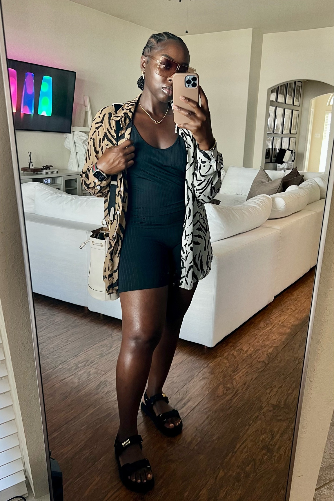 OOTD: Comfy causal with a bit of spice from the animal print top. Listennnn this button down is an oldie but goodie.  

#LTKstyletip #LTKbeauty