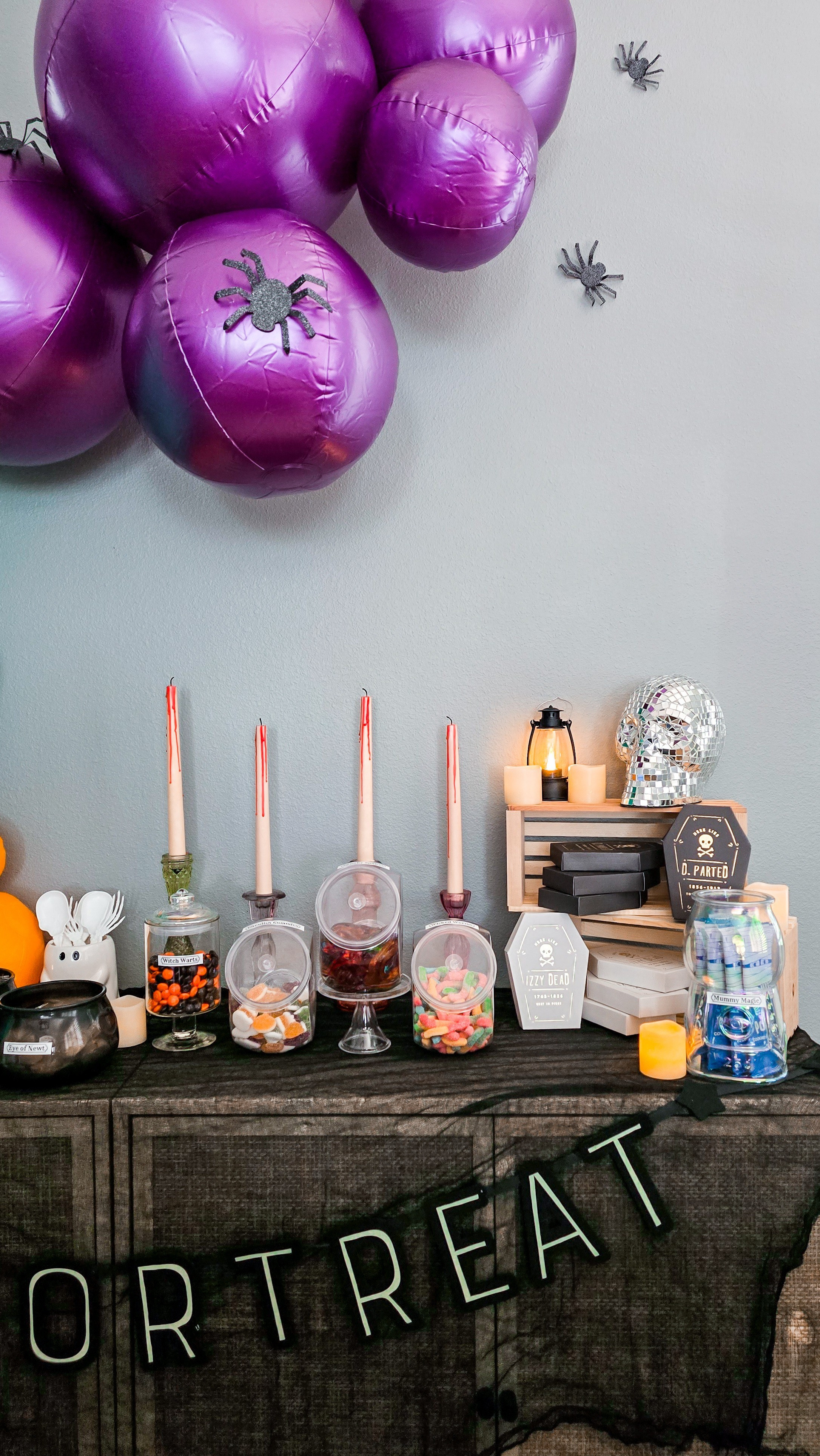 Witchy Apothecary Candy Buffet! Such a fun set up for a Halloween party 🍬🧙🏼‍♀️🕯

#LTKHalloween #LTKKids #LTKFamily