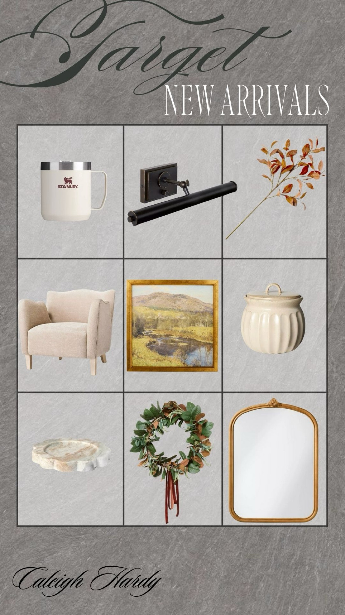 Target New Home Decor Finds🍂✨

Target finds, home decor, new arrivals, home styling, decor, Stanley cup, lighting, wreath, mirror, Caleigh Hardy 

#LTKHome #LTKSeasonal #LTKStyleTip