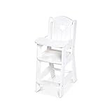Melissa & Doug Play High Chair - Pretend Play High Chair Baby Doll Accessories,White | Amazon (US)