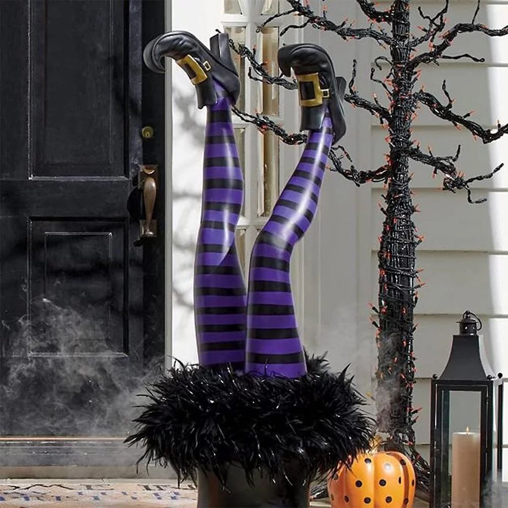 Wicked Witch Leg, Halloween Witch Craft, Best Halloween Decor, Stuffed Witch Halloween Decoration... | Walmart (US)