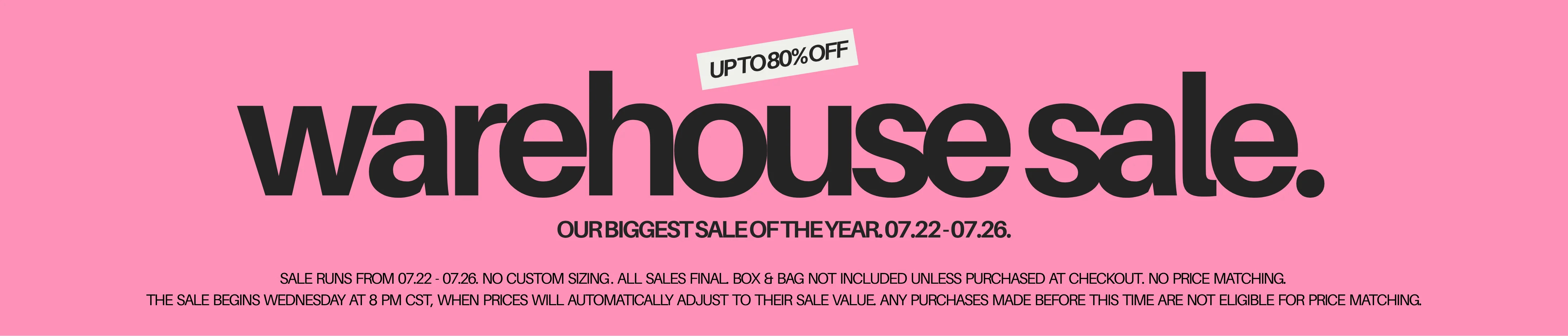 Summer Warehouse Sale $40 | Allie + Bess