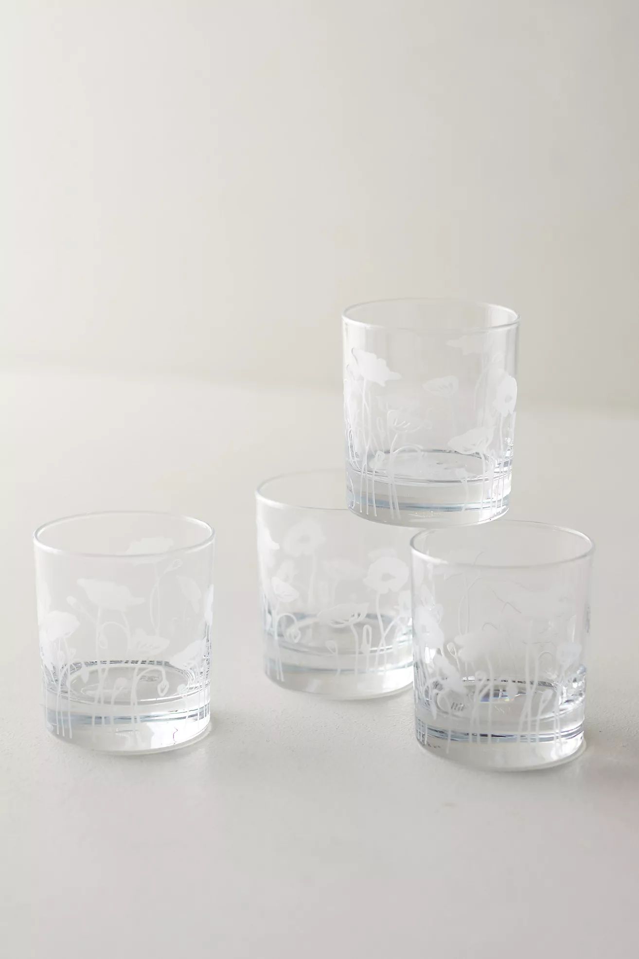 Poppy Glasses, Set of 4 | Anthropologie (US)