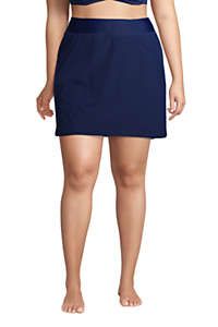 Women's Plus Size Quick Dry Elastic Waist Active Board Skort Swim Skirt | Lands' End (US)