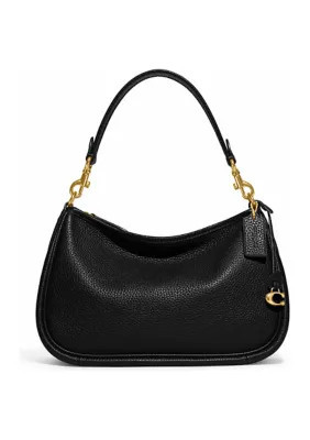 COACH Soft Pebble Leather Cary Crossbody Bag, Black | Belk
