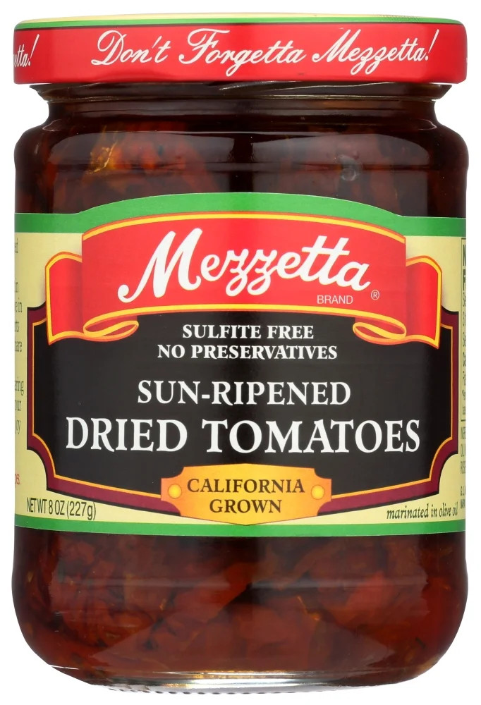 Mezzetta Sun-Ripened Dried Tomatoes Sulfite Free, 8 oz Jar - Walmart.com | Walmart (US)
