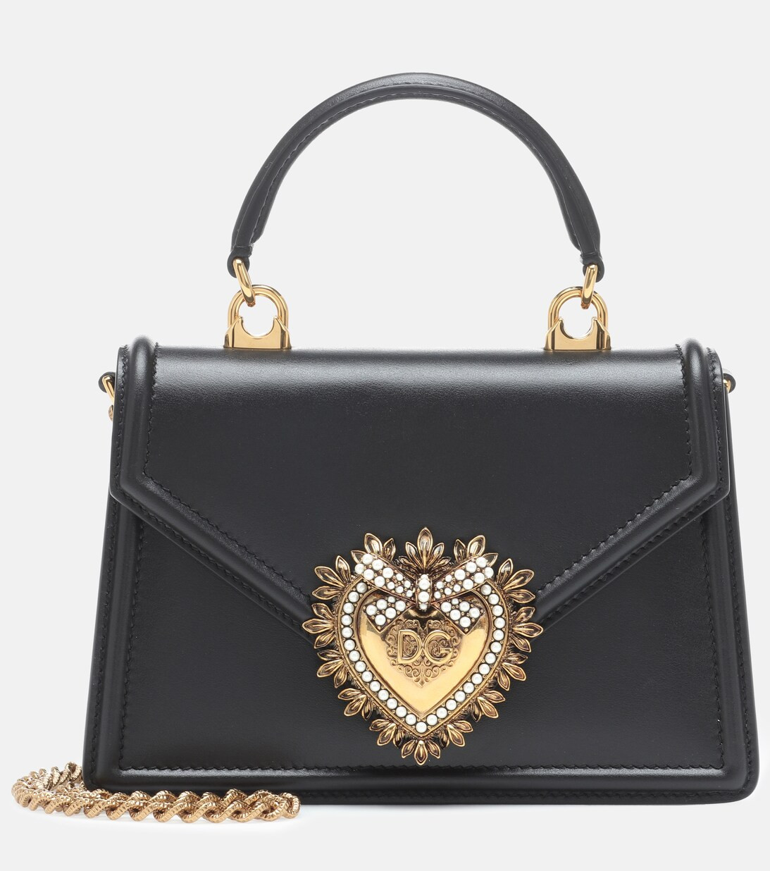 Devotion Small leather shoulder bag | Mytheresa (UK)